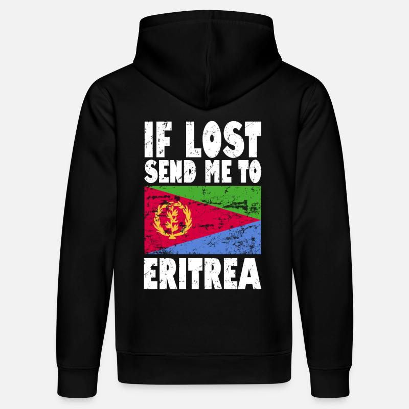 Drapeau de l’Érythrée - Sweat à capuche bio DRUMMER Stanley/Stella Unisexe - noir