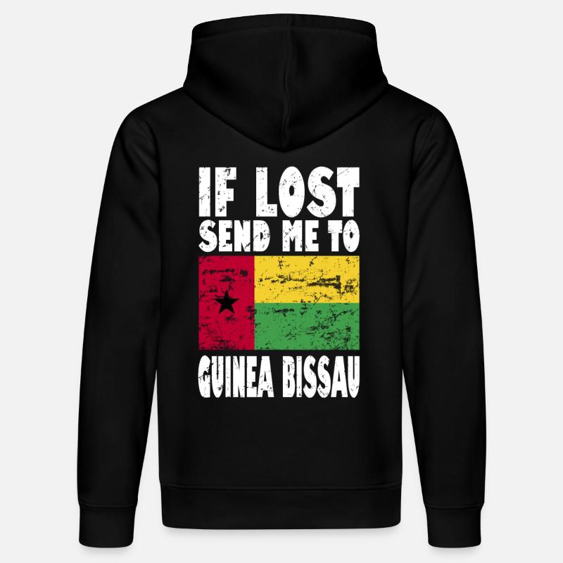 Drapeau de la Guinée-Bissau - Sweat à capuche bio DRUMMER Stanley/Stella Unisexe - noir