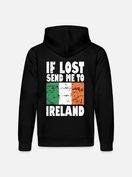 Drapeau irlandais - Sweat à capuche bio DRUMMER Stanley/Stella Unisexe - noir