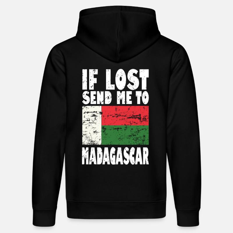 Drapeau de Madagascar - Sweat à capuche bio DRUMMER Stanley/Stella Unisexe - noir