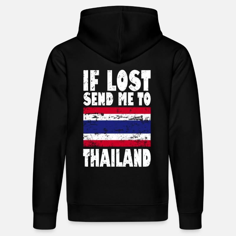 Drapeau de la Thaïlande - Sweat à capuche bio DRUMMER Stanley/Stella Unisexe - noir