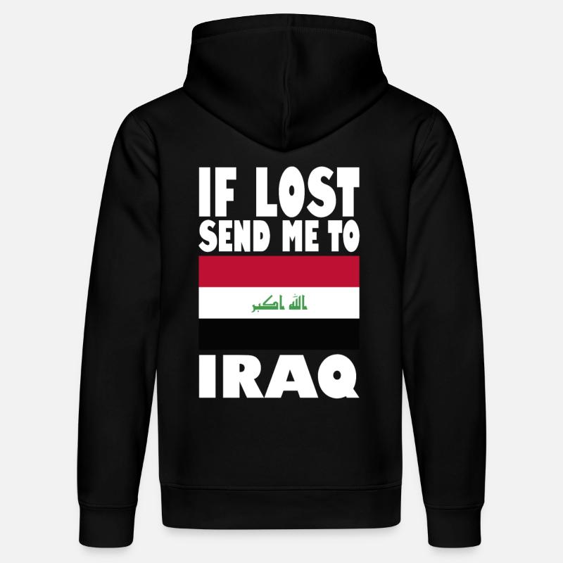 Irak Flagge Spruch - Stanley/Stella Unisex Bio-Hoodie DRUMMER - Schwarz