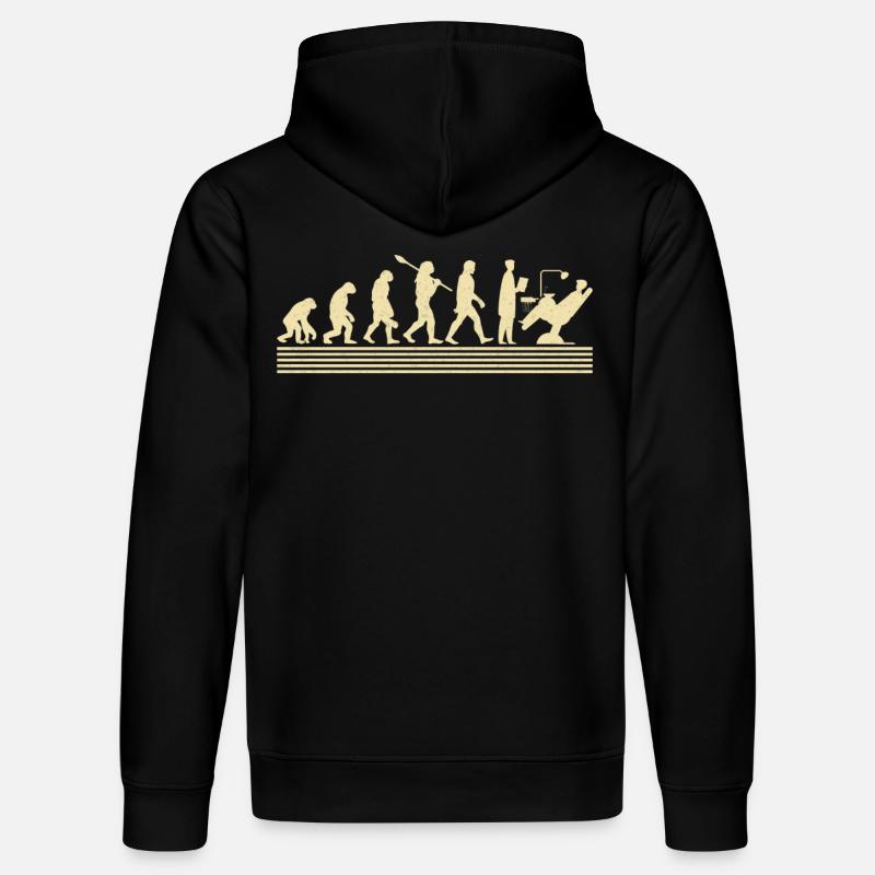 Zahnarzt-evolution - Stanley/Stella Unisex Bio-Hoodie DRUMMER  - Schwarz