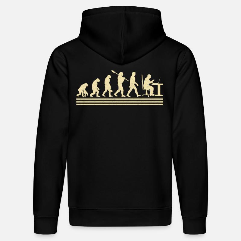 Evolution Des Computerprogrammierers - Stanley/Stella Unisex Bio-Hoodie DRUMMER  - Schwarz