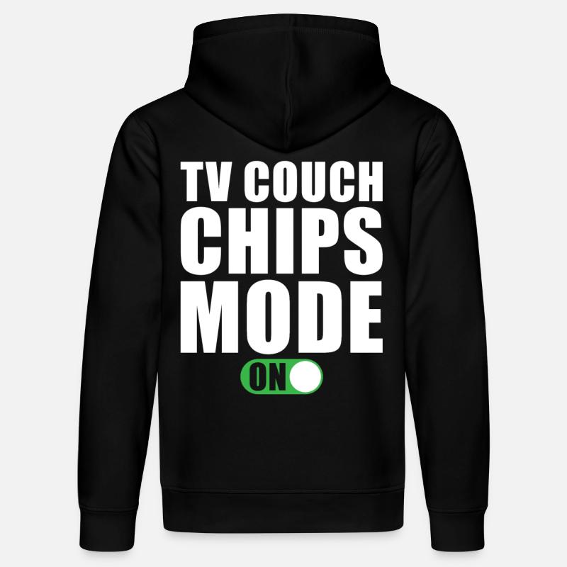 Tv Couch Chips Modus Ein - Stanley/Stella Unisex Bio-Hoodie DRUMMER - Schwarz