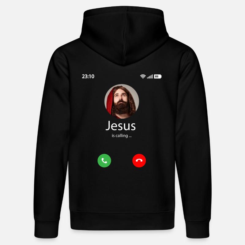Jesus is calling - Stanley/Stella Unisex Bio-Hoodie DRUMMER  - Schwarz