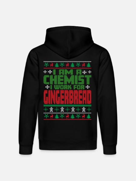 Chemist Christmas Saying - Stanley/Stella DRUMMER Unisex Organic Hoodie - black
