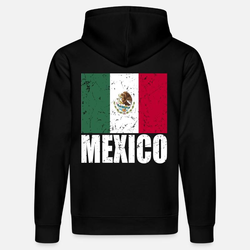 Drapeau du Mexique - Sweat à capuche bio DRUMMER Stanley/Stella Unisexe - noir