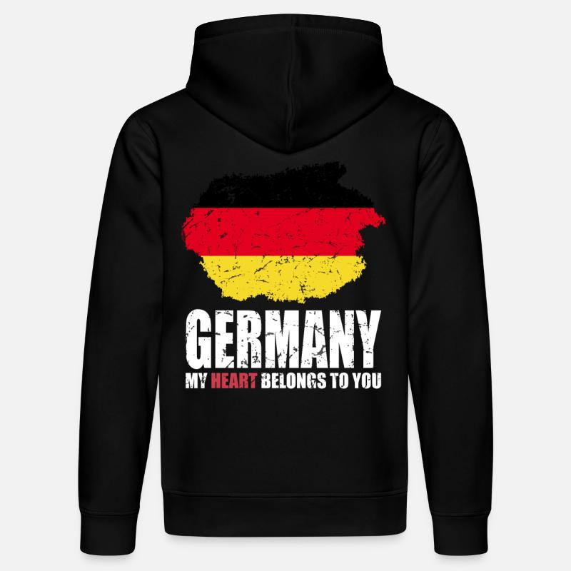Drapeau de l’Allemagne - Sweat à capuche bio DRUMMER Stanley/Stella Unisexe - noir