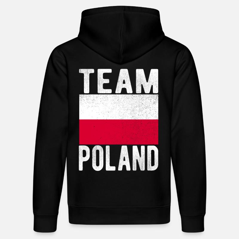Drapeau de la Pologne - Sweat à capuche bio DRUMMER Stanley/Stella Unisexe - noir