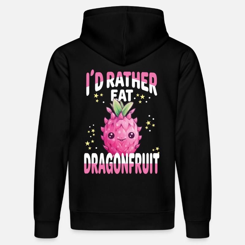 Fruit du dragon Kawaii - Sweat à capuche bio DRUMMER Stanley/Stella Unisexe - noir
