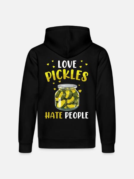 Pickles Lover syltede agurk gave - Stanley/Stella DRUMMER økologisk unisex-hoodie - sort