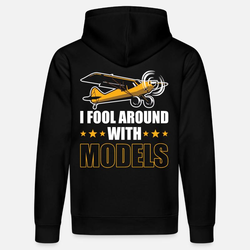 RC modèle avion pilote cadeau - Sweat à capuche bio DRUMMER Stanley/Stella Unisexe - noir