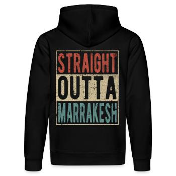 Direkt aus Marrakesch heraus - Stanley/Stella Unisex Bio-Hoodie DRUMMER  - Schwarz - Hinten - Marisol (170cm)