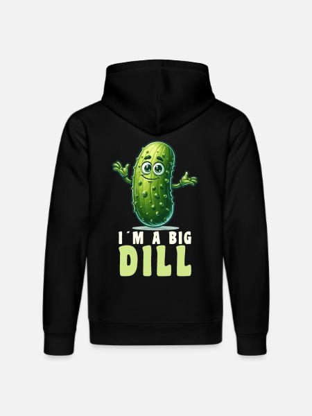 Pickles Roliga Pickles Gurka Ordlek - Ekologisk luvtröja DRUMMER unisex från Stanley/Stella - svart