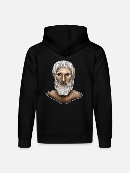 Epicurus Greek Philosophy - Stanley/Stella DRUMMER Unisex Organic Hoodie - black