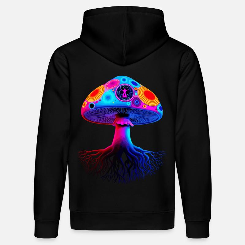 Champignon psychédélique - Sweat à capuche bio DRUMMER Stanley/Stella Unisexe - noir