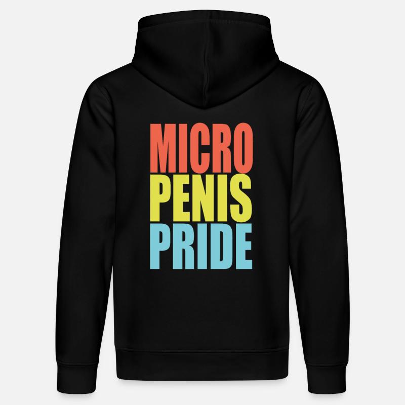 Orgoglio del pene micro - Felpa con cappuccio ecologica unisex DRUMMER di Stanley/Stella - nero
