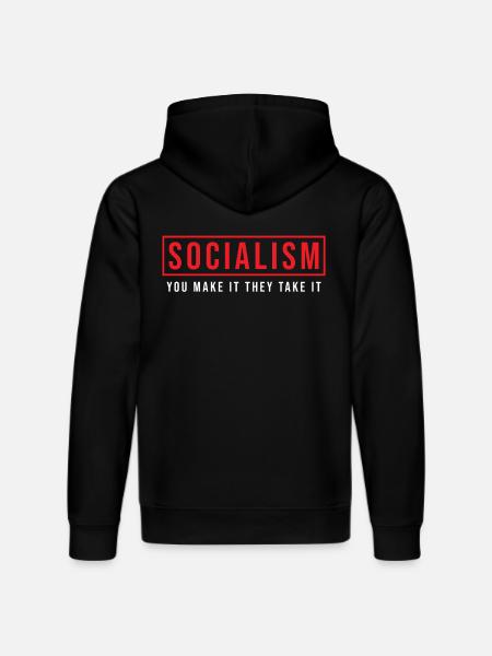 Anti socialism - Stanley/Stella DRUMMER Unisex Organic Hoodie - black