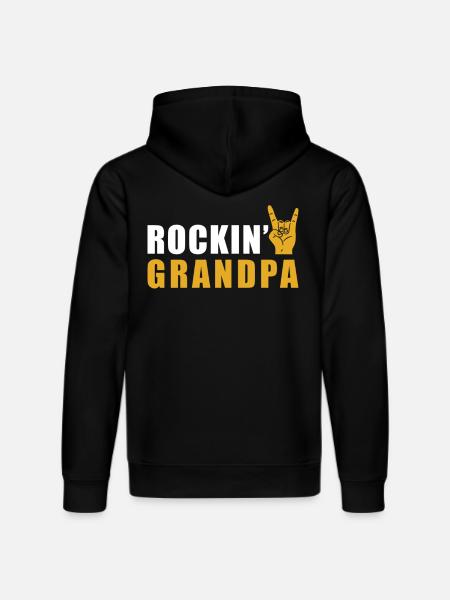 Rock Opa Rock n Roll - Stanley/Stella Unisex Bio-Hoodie DRUMMER - Schwarz