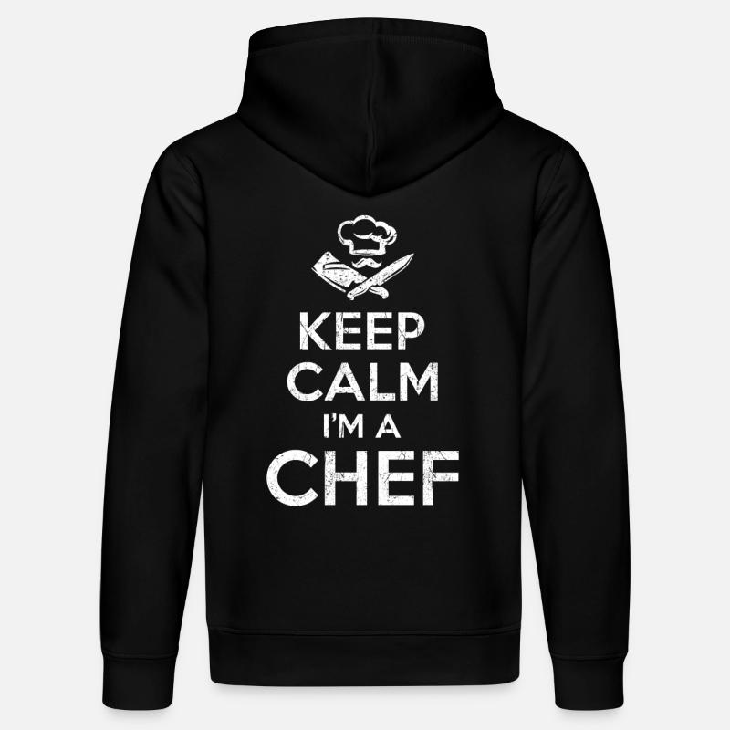 Keep Calm Chef - Stanley/Stella Unisex Bio-Hoodie DRUMMER  - Schwarz