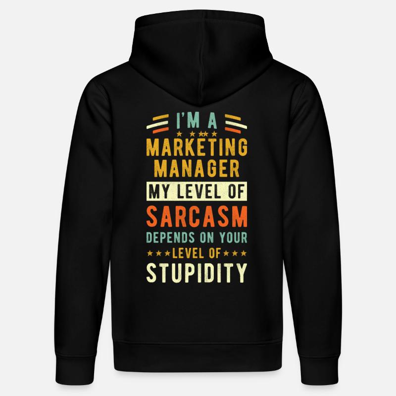 Responsable Marketing Cadeau - Sweat à capuche bio DRUMMER Stanley/Stella Unisexe - noir
