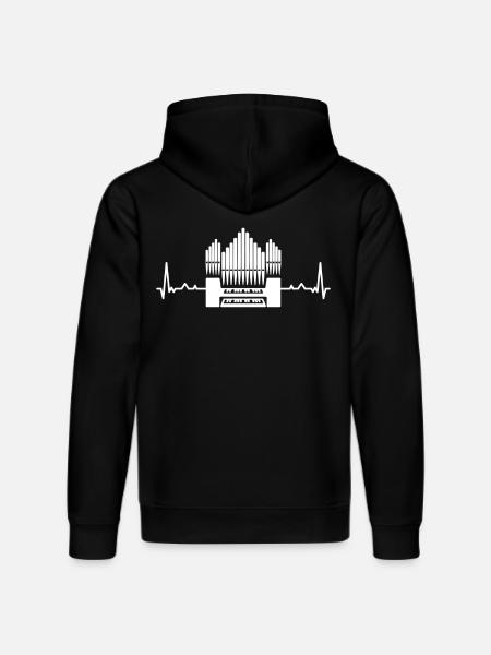 Organ Heartbeat - Stanley/Stella DRUMMER Unisex Organic Hoodie - black