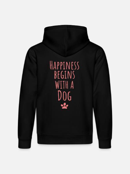 Dogs Saying - Stanley/Stella DRUMMER Unisex Organic Hoodie - black