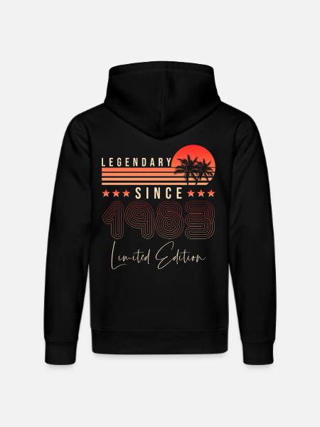Legendary since 1983 - Stanley/Stella DRUMMER Unisex Organic Hoodie - black