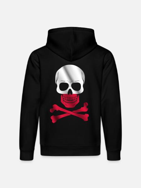 Poland Flag - Stanley/Stella DRUMMER Unisex Organic Hoodie - black