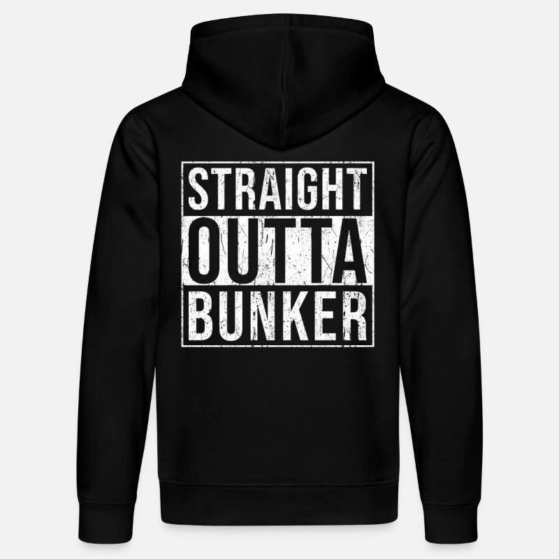 Bunker droit outta - Sweat à capuche bio DRUMMER Stanley/Stella Unisexe - noir
