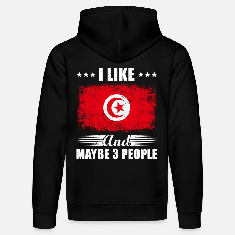 Tunisie - Sweat à capuche bio DRUMMER Stanley/Stella Unisexe - noir