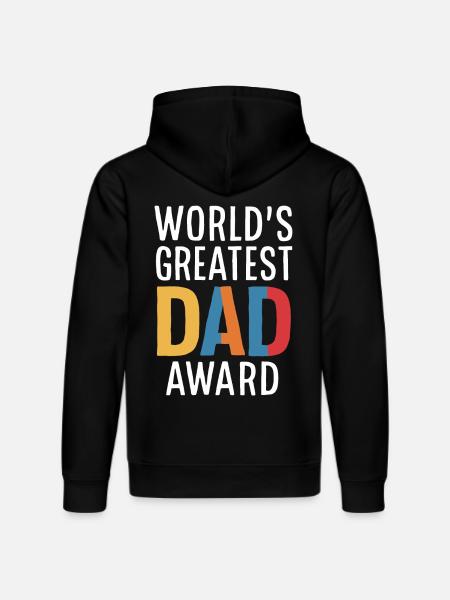 World's Greatest Dad Award - Stanley/Stella DRUMMER Unisex Organic Hoodie - black