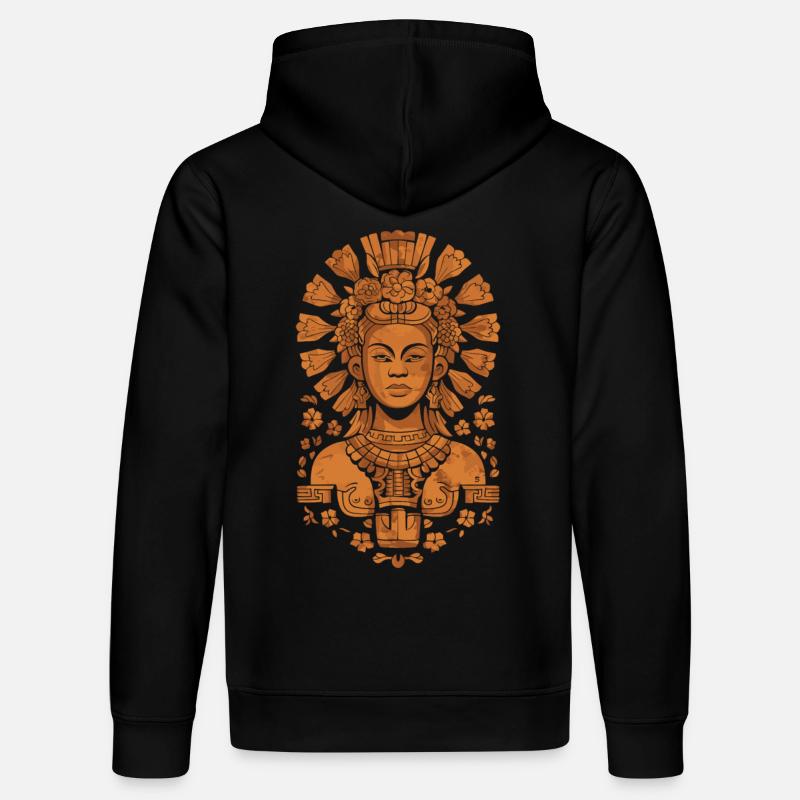 Déesse aztèque Xochiquetzal Mythologie ancienne - Sweat à capuche bio DRUMMER Stanley/Stella Unisexe - noir