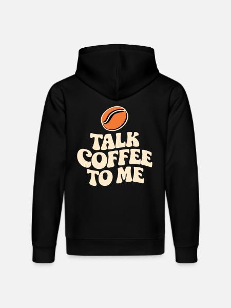 Barista: Talk Coffee To Me - Stanley/Stella DRUMMER Unisex Organic Hoodie - black