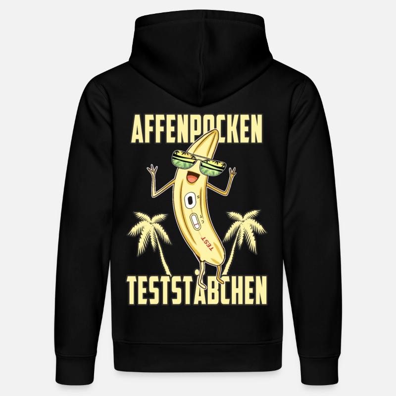 Affenpocken Teststäbchen - Stanley/Stella Unisex Bio-Hoodie DRUMMER  - Schwarz