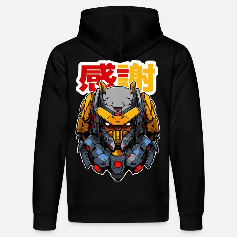 Robot Anime DEUX ! - Sweat à capuche bio DRUMMER Stanley/Stella Unisexe - noir