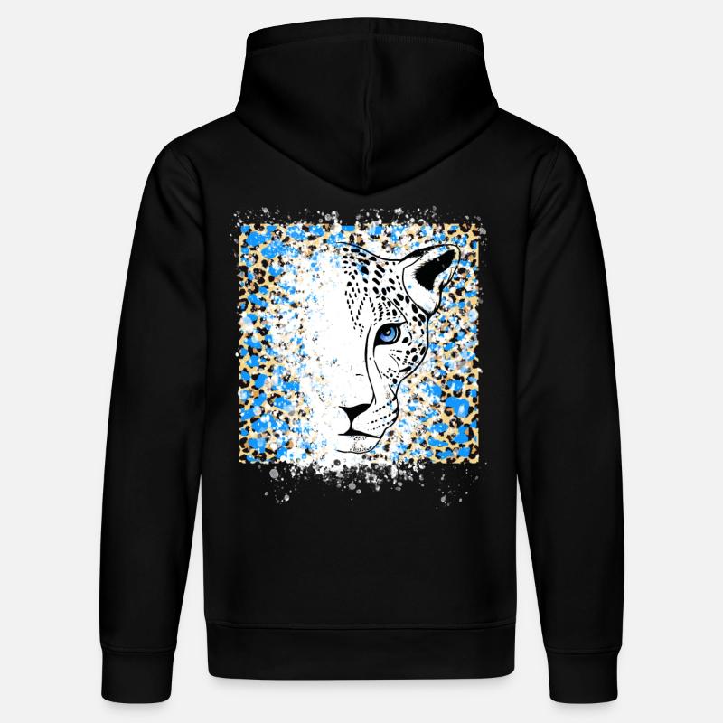Impression Cool Animal - Sweat à capuche bio DRUMMER Stanley/Stella Unisexe - noir