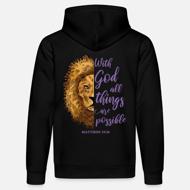 Citation pertinente Léo - Sweat à capuche bio DRUMMER Stanley/Stella Unisexe - noir