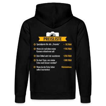 Fotografen Spezial-Preisliste - Stanley/Stella Unisex Bio-Hoodie DRUMMER  - Schwarz - Hinten - Marisol (170cm)