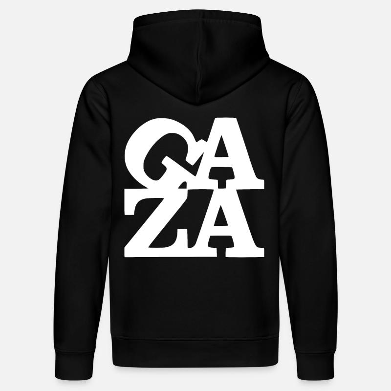 Gaza - Sweat à capuche bio DRUMMER Stanley/Stella Unisexe - noir