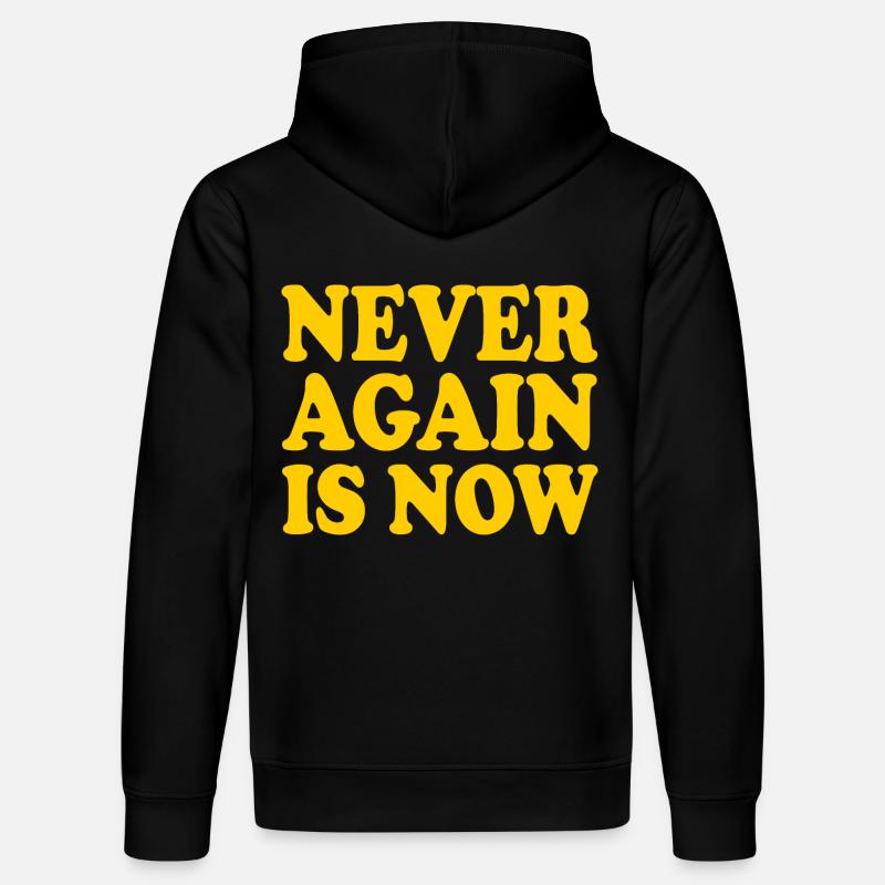 Never again is now - Stanley/Stella Unisex Bio-Hoodie DRUMMER  - Schwarz