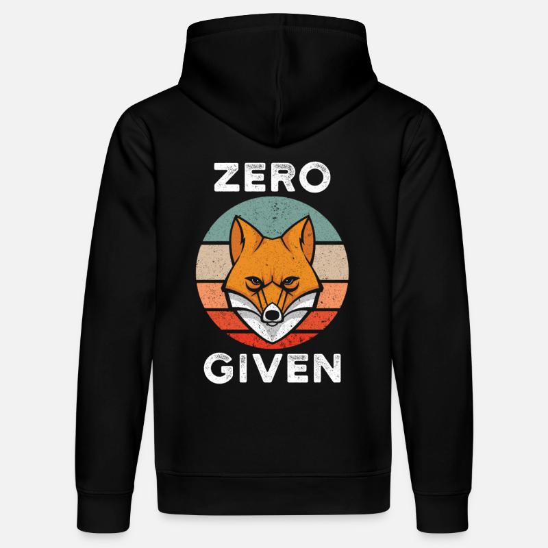 Zero Fox Given - Sweat à capuche bio DRUMMER Stanley/Stella Unisexe - noir