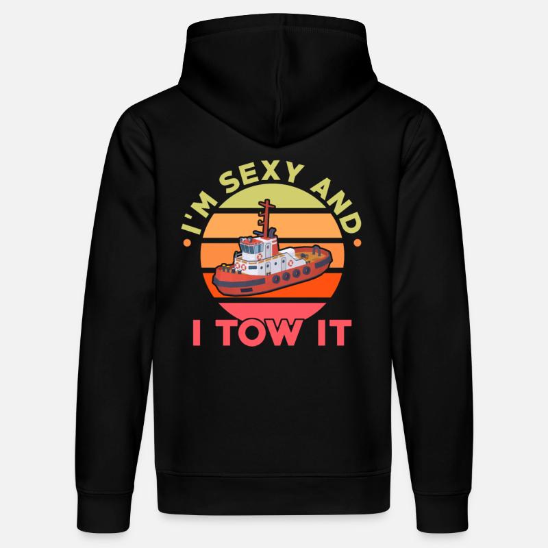 Schleppboot - Stanley/Stella Unisex Bio-Hoodie DRUMMER  - Schwarz