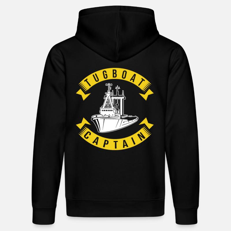 Remorqueur capitaine - Sweat à capuche bio DRUMMER Stanley/Stella Unisexe - noir