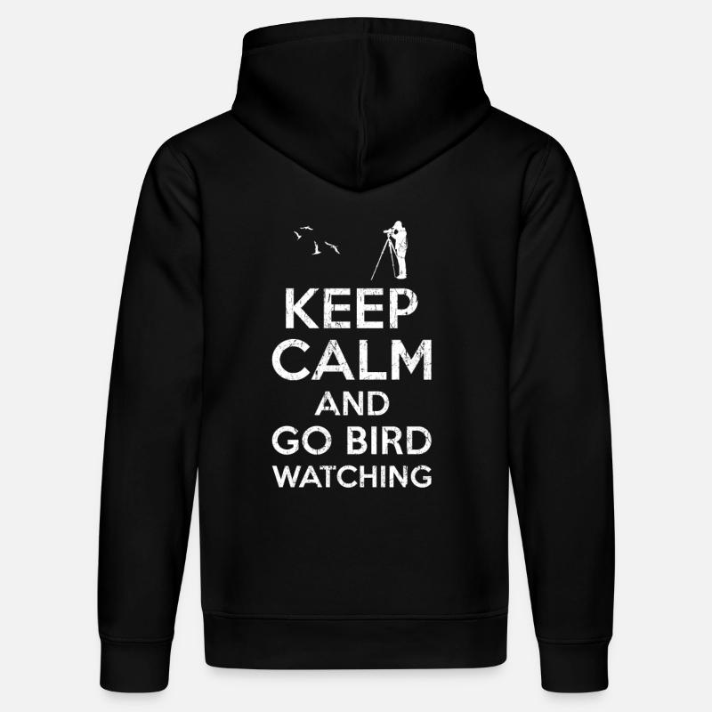 Keep calm Bird Watching - Stanley/Stella Unisex Bio-Hoodie DRUMMER - Schwarz