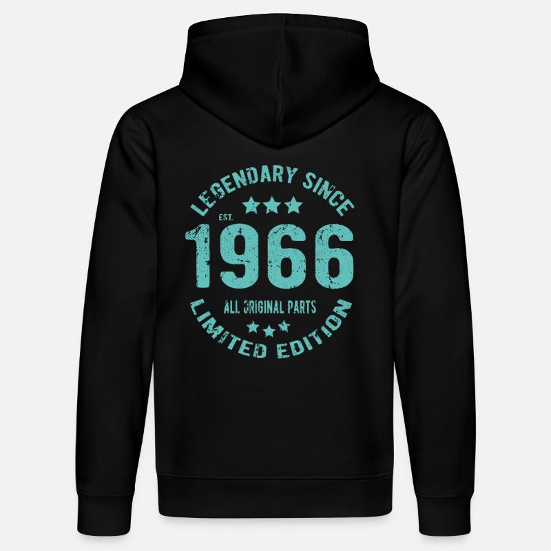 1966 anniversaire de la naissance - Sweat à capuche bio DRUMMER Stanley/Stella Unisexe - noir