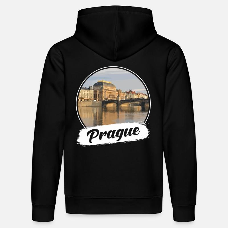 Prague Souvenir - Sweat à capuche bio DRUMMER Stanley/Stella Unisexe - noir
