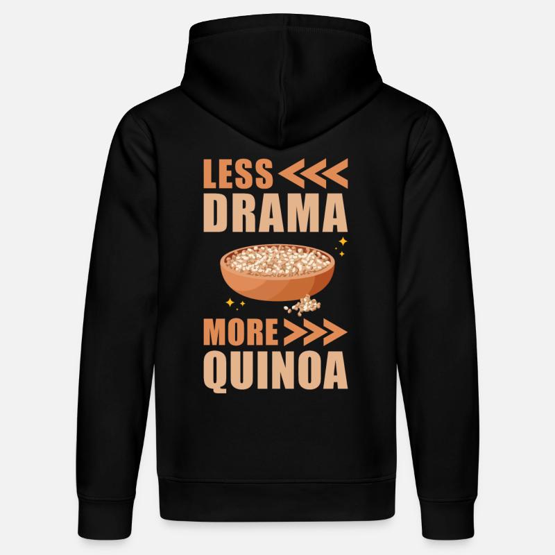 Dicton du quinoa - Sweat à capuche bio DRUMMER Stanley/Stella Unisexe - noir