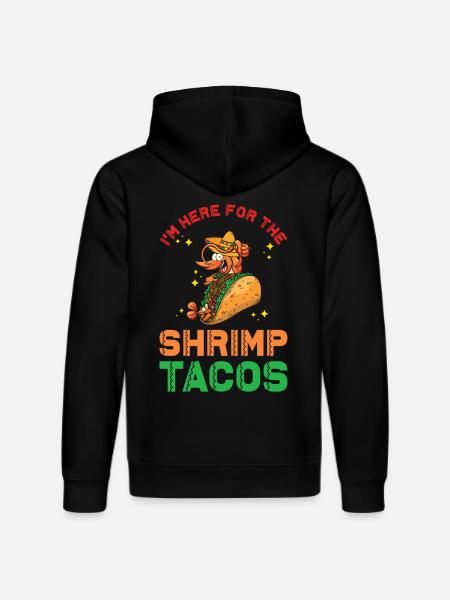 Shrimp tacos - Stanley/Stella DRUMMER Unisex Organic Hoodie - black